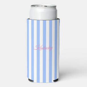 Rafraîchisseur Pour Canette Slim Coozie bleu rayé du Kentucky