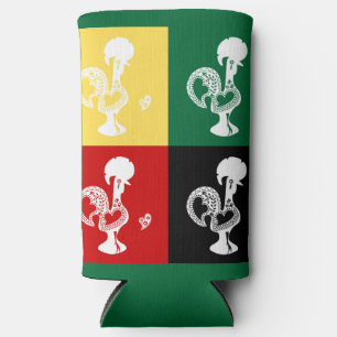 Rafraîchisseur Pour Canette Slim Coq portugais de Barcelos coloré motif