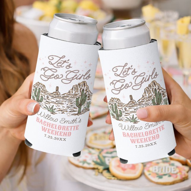 Rafraîchisseur Pour Canette Slim Coussinette pour canettes Wild West Bachelorette A (Créateur téléchargé)