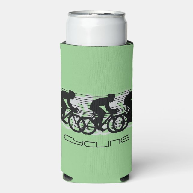 Rafraîchisseur Pour Canette Slim Cyclisme Design Seltzer peut refroidir (Seltzer Recto)