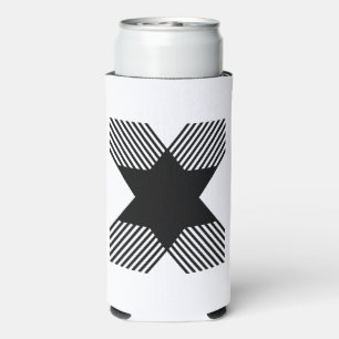 Rafraîchisseur Pour Canette Slim Début élégant en monogramme de lettre X