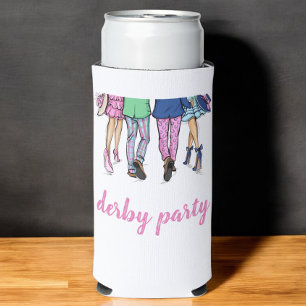 Rafraîchisseur Pour Canette Slim Derby Party Horse Racing Mode Preppy Custom