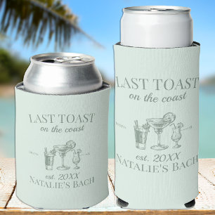 Rafraîchisseur Pour Canette Slim Dernier Toast Sur La Côte Beach Bachelorette Party
