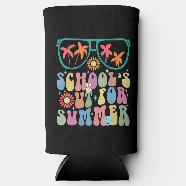 Rafraîchisseur Pour Canette Slim Dernière journée de l'école Super dehors pour l'ét (Recto)