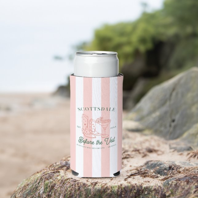 Rafraîchisseur Pour Canette Slim Desert Cowgirl Country Club | Bachelorette (Créateur téléchargé)