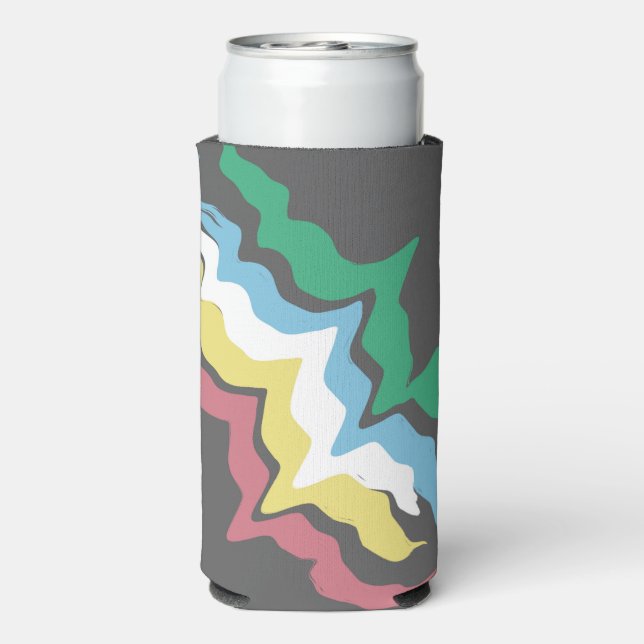 Rafraîchisseur Pour Canette Slim Disability Pride Month Of July Awareness Colors (Seltzer Verso)