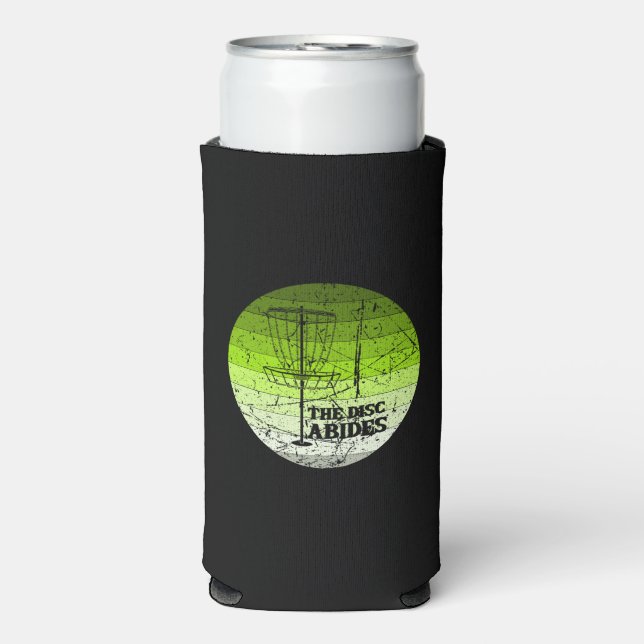 Rafraîchisseur Pour Canette Slim Disque Golf Vintage (Seltzer Recto)