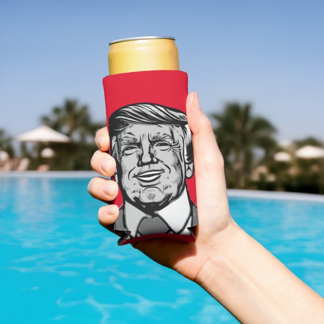 RAFRAÎCHISSEUR  POUR CANETTE SLIM DONALD TRUMP (Piscine in situ)