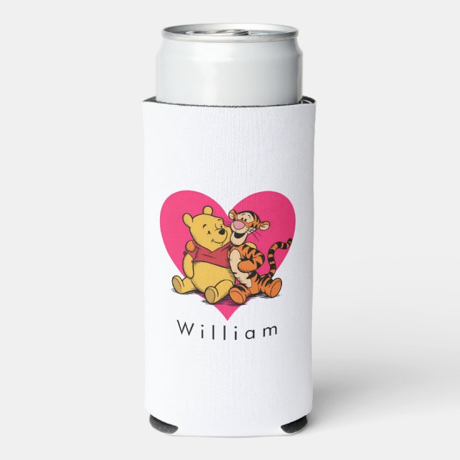 Rafraîchisseur Pour Canette Slim Doux Winnie l'ourson et Tigger (Seltzer Verso)