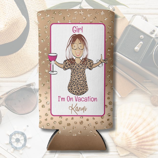 Rafraîchisseur Pour Canette Slim Drôle Dit Caricature Sassy Ethnic Girls Weekend (Créateur téléchargé)