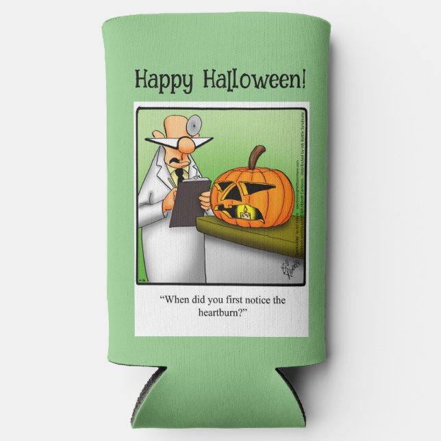 Rafraîchisseur Pour Canette Slim Drôle Halloween Humour peut refroidir cadeau (Recto)
