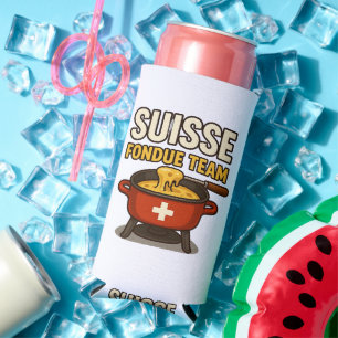Rafraîchisseur Pour Canette Slim Équipe Fondue Suisse