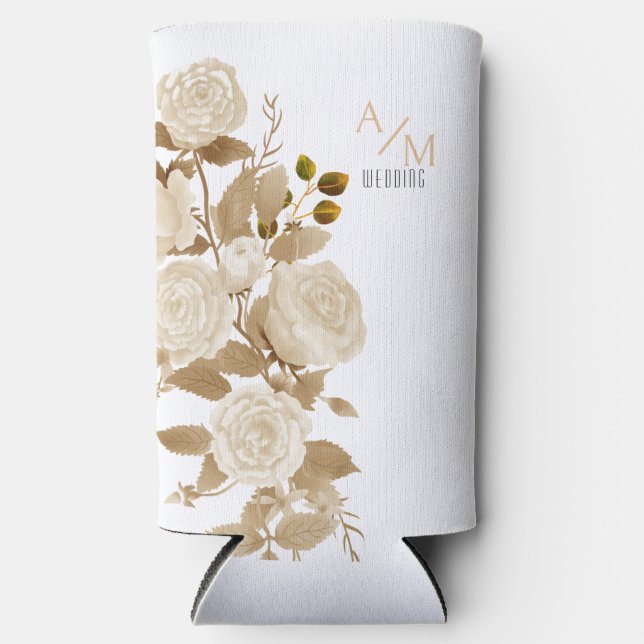 Rafraîchisseur Pour Canette Slim Étanche blanche personnalisée résistant aux intemp (Recto)