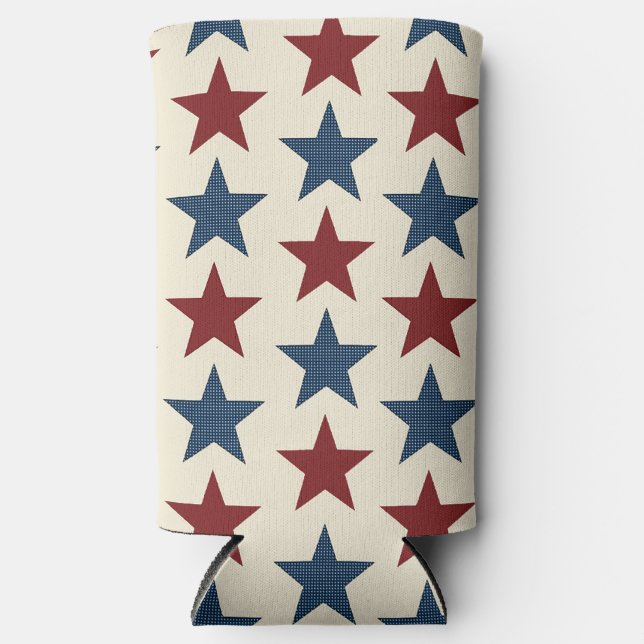 Rafraîchisseur Pour Canette Slim Étoiles (Recto)