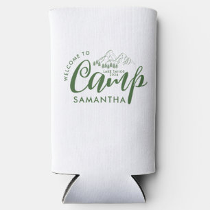 Rafraîchisseur Pour Canette Slim Fête de Bachelorette de Camp sur mesure Moderne Ru