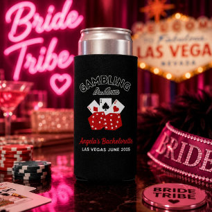 Rafraîchisseur Pour Canette Slim Fête de Bachelorette personnalisée au Casino Las V