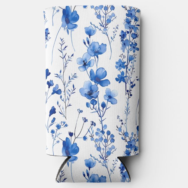 Rafraîchisseur Pour Canette Slim Fleur sauvage du papier Motif-98186 (Recto)