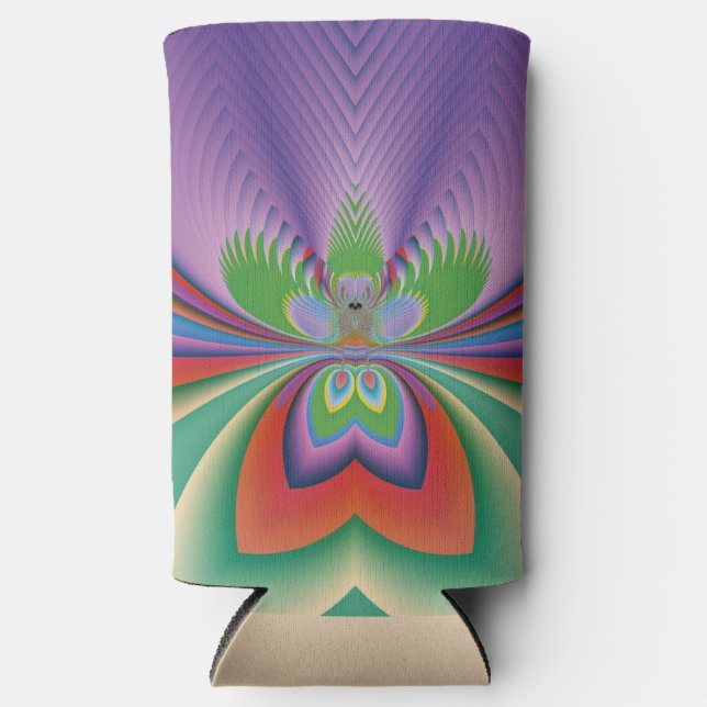 Rafraîchisseur Pour Canette Slim Fleur Violette (Recto)
