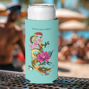 Rafraîchisseur Pour Canette Slim Fleurs chinoises de cerisiers de Lotus