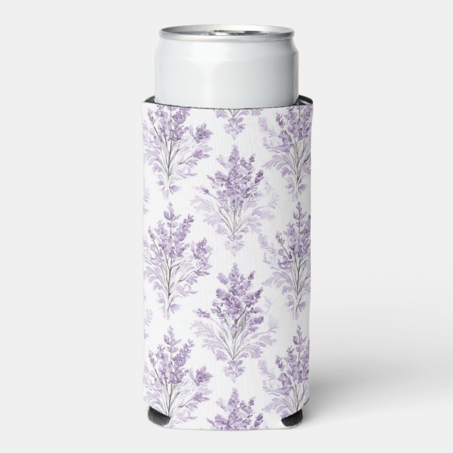 Rafraîchisseur Pour Canette Slim Fleurs de Lavande   (Seltzer Recto)