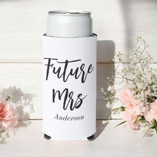Rafraîchisseur Pour Canette Slim Future Mme Black White Enterrement de Vie de Jeune