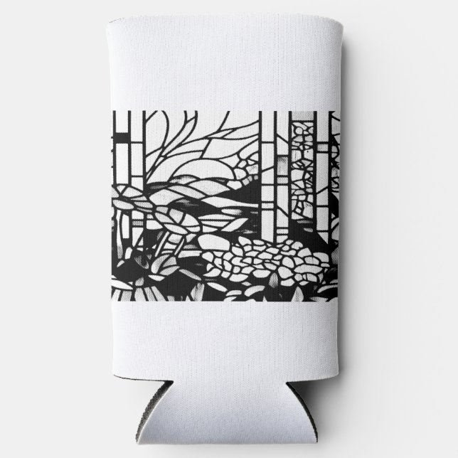 Rafraîchisseur Pour Canette Slim Garden Stained Glass  (Recto)