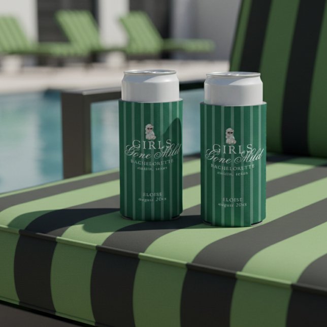 Rafraîchisseur Pour Canette Slim Girls Gone Mild Spa Bear Bachelorette (Not every bachelorette party needs to be wild—and that’s exactly the vibe of Girls Gone Mild!)