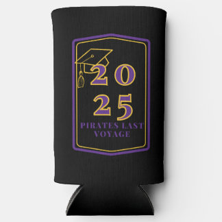 Rafraîchisseur Pour Canette Slim Graduation Koozie - Noir