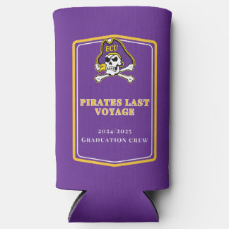 Rafraîchisseur Pour Canette Slim Graduation Koozie - Violet