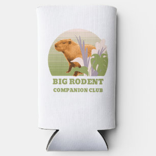 Rafraîchisseur Pour Canette Slim Grand Club de Compagnons Rongeurs Capybara