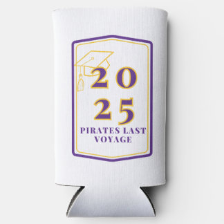 Rafraîchisseur Pour Canette Slim Grèce Graduation Cruise Slim Koozie - Blanc