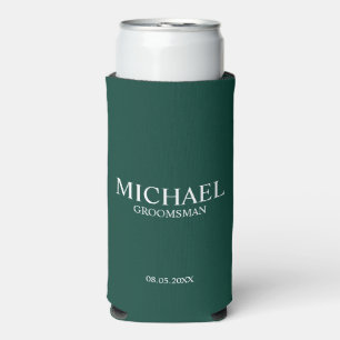 Rafraîchisseur Pour Canette Slim Groomsman personnalisé moderne