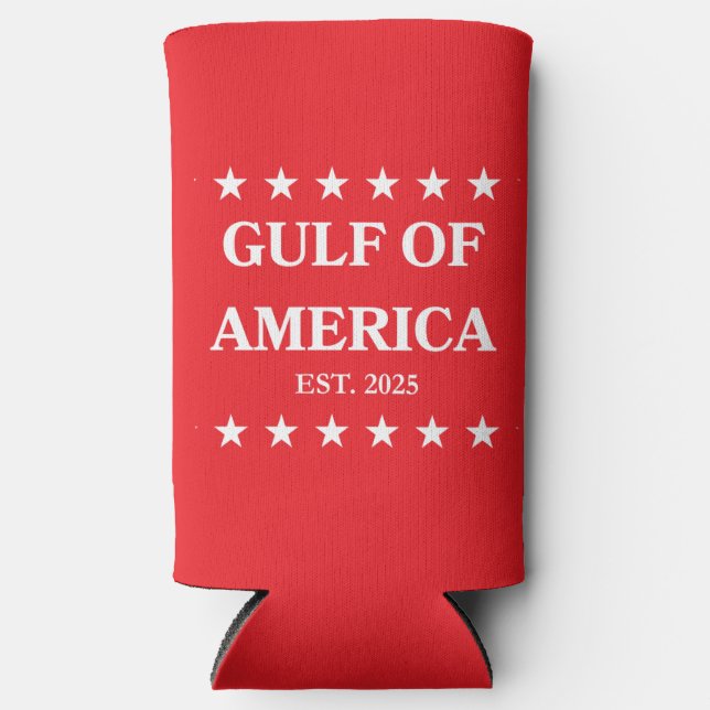 Rafraîchisseur Pour Canette Slim Gulf of America Slim Coozie! Seltzer Can Cooler (Recto)