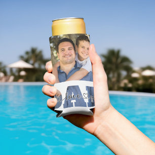 Rafraîchisseur Pour Canette Slim I Love You Dad Citer la photo Customisée du père