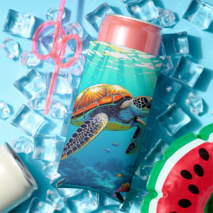 Rafraîchisseur Pour Canette Slim Illustration de la tortue de mer