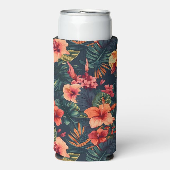 Rafraîchisseur Pour Canette Slim Impression hawaïenne (Seltzer Recto)