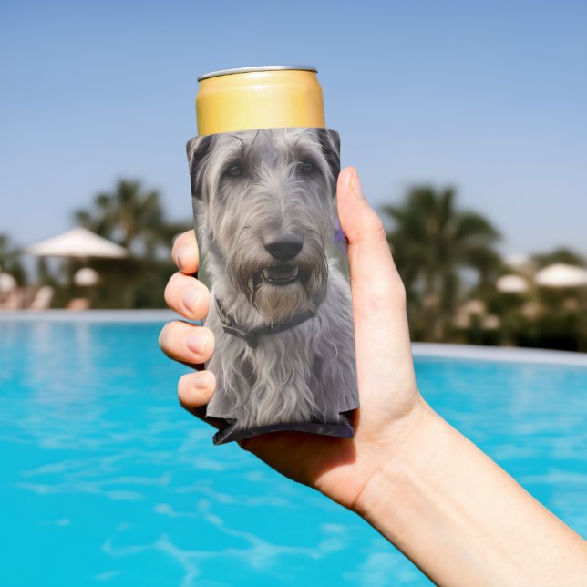 Rafraîchisseur Pour Canette Slim Iris Irish Wolfhound, (Piscine in situ)