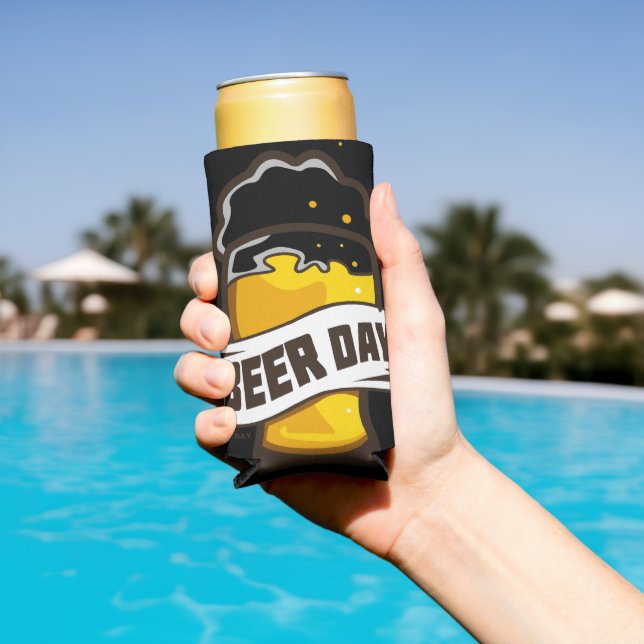 Rafraîchisseur Pour Canette Slim Jour de la bière (Piscine in situ)