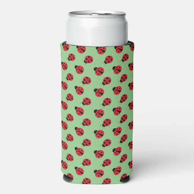 Rafraîchisseur Pour Canette Slim Ladybugs Design Seltzer Can Cooler (Seltzer Recto)
