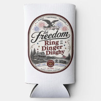 Rafraîchisseur Pour Canette Slim Laissez la liberté sonner Ding Dinghy Yuenger Ding