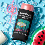 Rafraîchisseur Pour Canette Slim Las Vegas Bacherolette Party Mariage Faveur<br><div class="desc">Ce seltzer noir peut refroidir fera la faveur de mariage parfaite pour votre bachelorette à Las Vegas!</div>