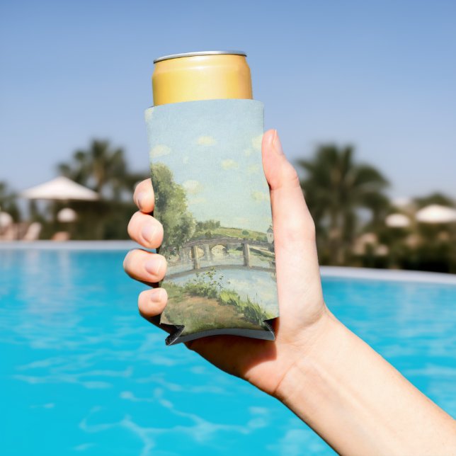 Rafraîchisseur Pour Canette Slim Le Pont Du Chemin De Fer Camille Pissarro (Piscine in situ)