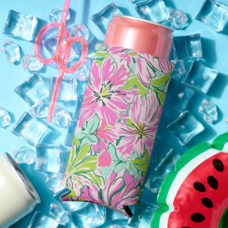 Rafraîchisseur Pour Canette Slim Lilly Preppy Beach / Pool Party Coozie