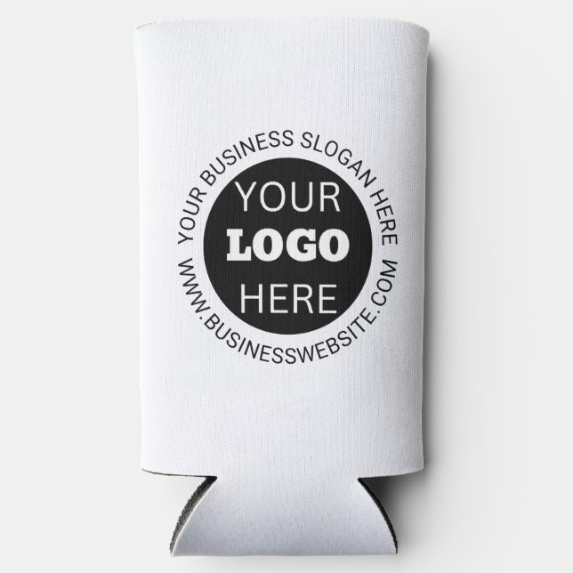 Rafraîchisseur Pour Canette Slim Logo d'affaires (Recto)