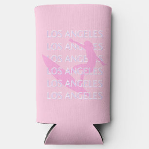 Rafraîchisseur Pour Canette Slim Los Angeles Travel Art, Californie, Rose, Preppy