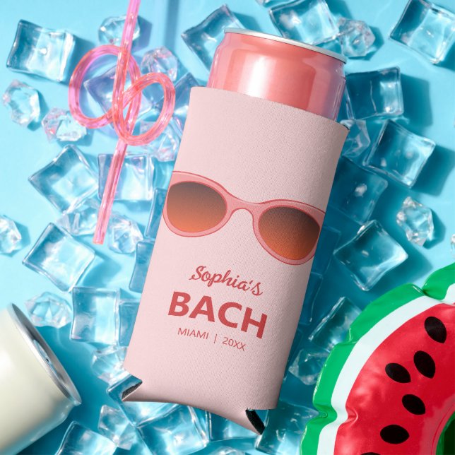 Rafraîchisseur Pour Canette Slim Lunettes de soleil Pink Sunnies, œil de chat, nuan (Été in situ)