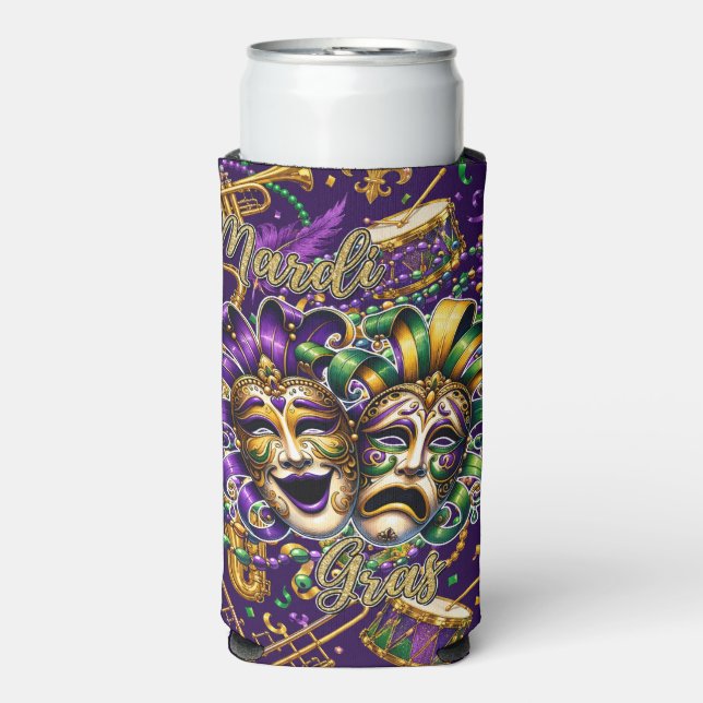 Rafraîchisseur Pour Canette Slim Mardigras  (Seltzer Recto)