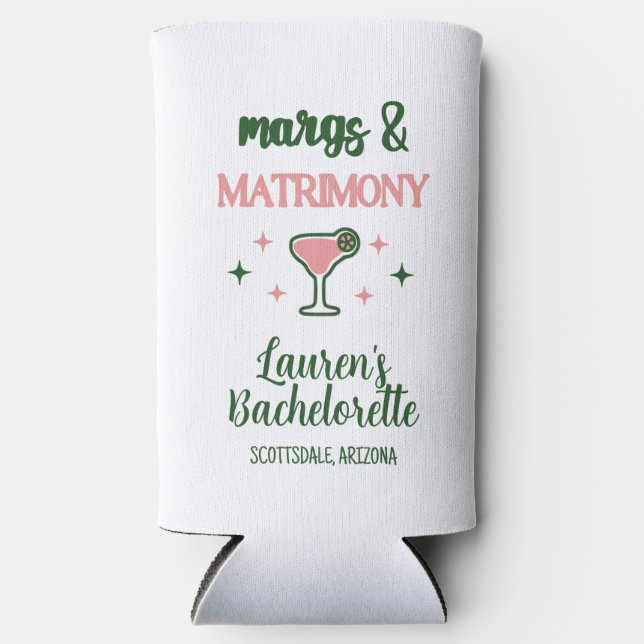 Rafraîchisseur Pour Canette Slim Margs & Matrimony - la mariée (Recto)