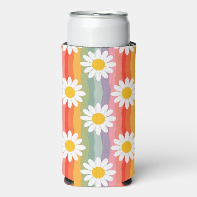 Rafraîchisseur Pour Canette Slim Marguerite Rétro (Seltzer Recto)