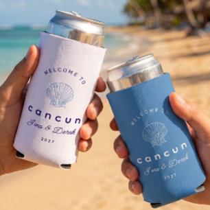 Rafraîchisseur Pour Canette Slim Mariage de destination Cancun